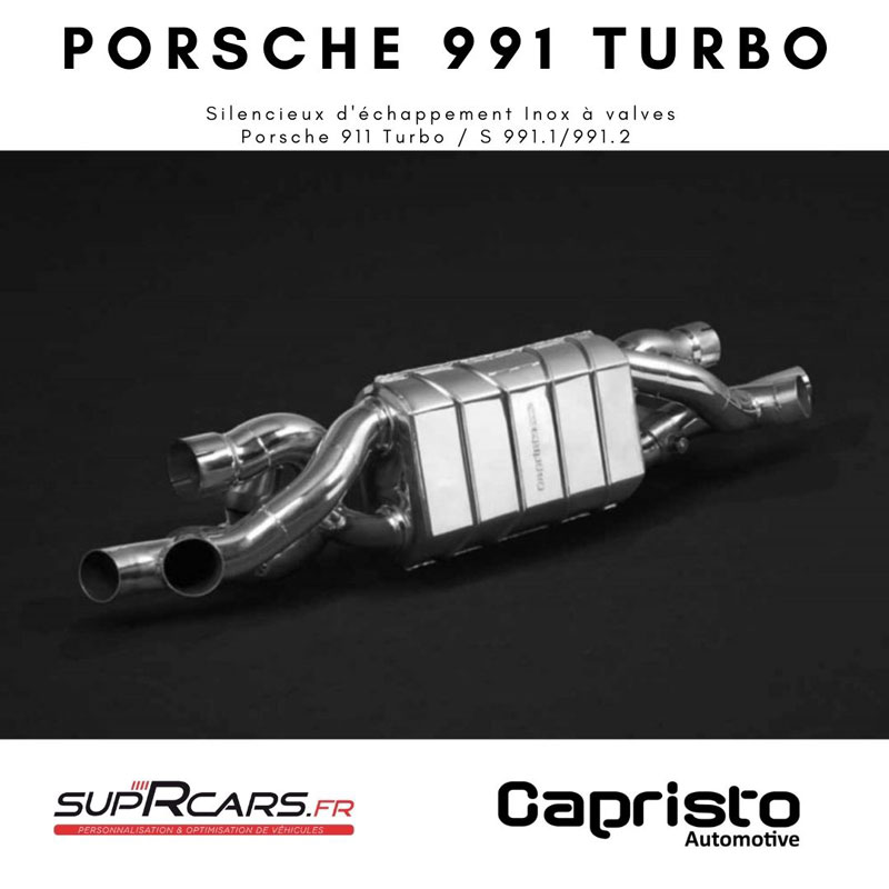 SILENCIEUX ARRIERE CAPRISTO PORSCHE 991